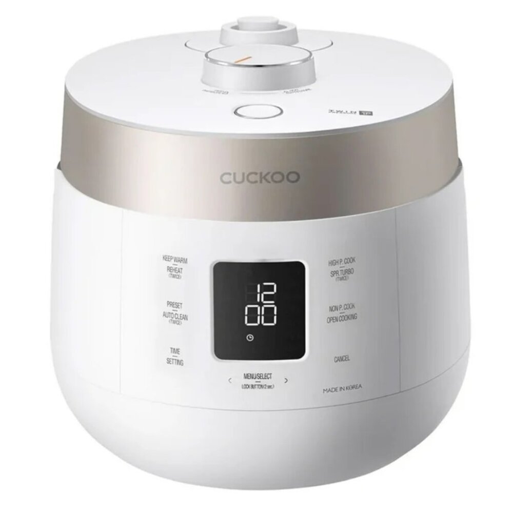 Open Box 6 Cup Twin Pressure Rice Cooker/Warmer w/ Nonstick Inner Pot, White